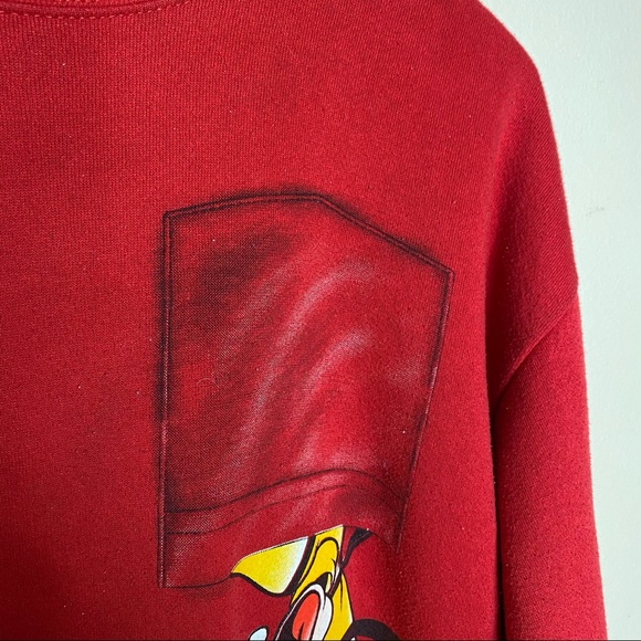 Vintage Disney Mickey Red Oversized Sweater - Picture 6 of 6